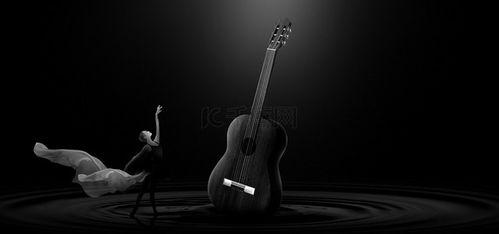 背吉他照片,捕捉音乐瞬间